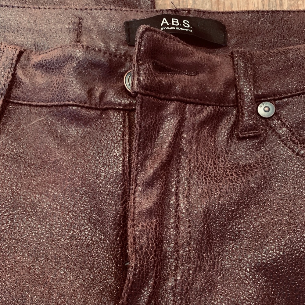 A.B.S. BY Allen Schwartz Faux Vegan Leather Pants
